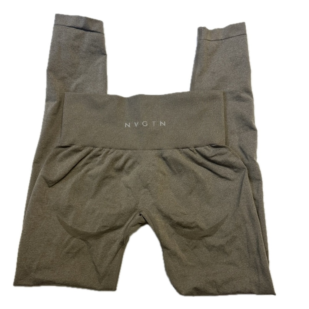 NVGTN Taupe Contour Seamless High-Waisted Leggings